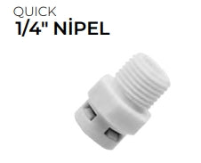 QUICK 1/4" NİPEL