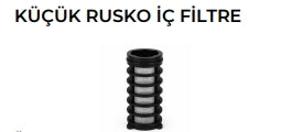 su arıtma küçük rusko iç filtre 